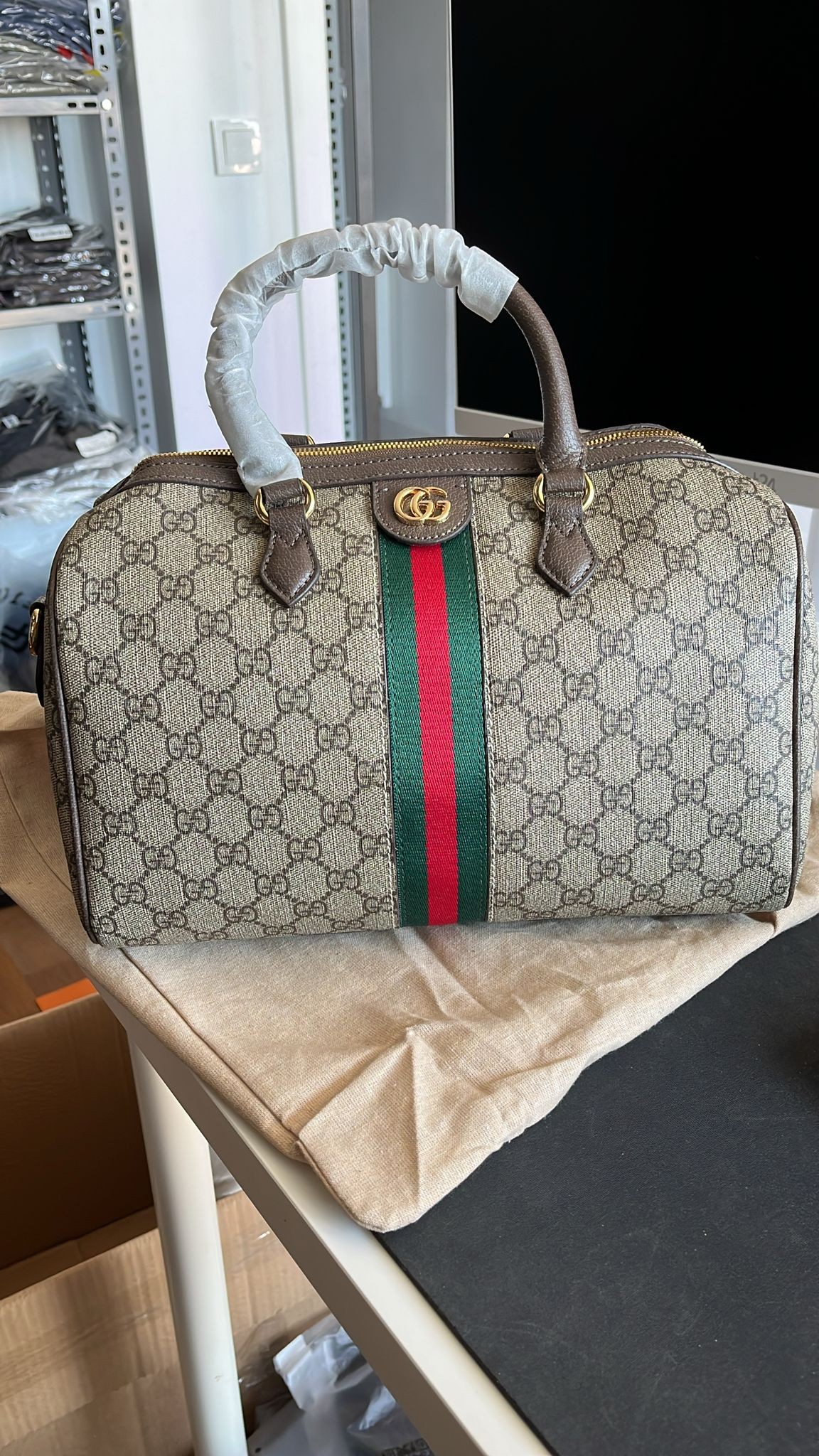 Gucci Ophidia large boston bag