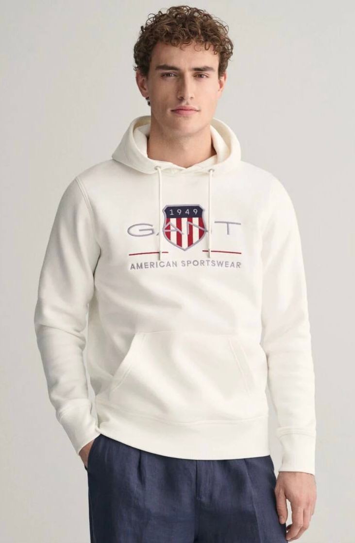 Gant Erkek Sweatshirt Beyaz