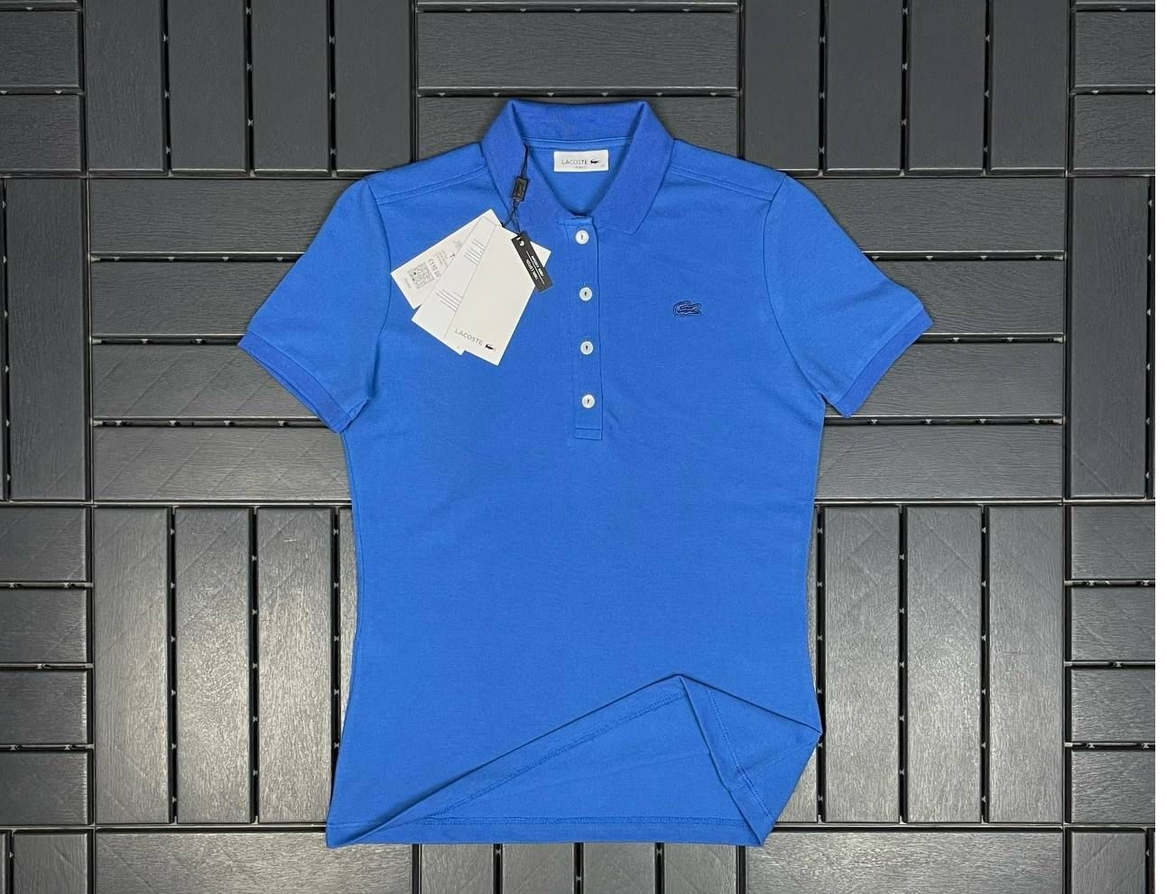 LACOSTE Polo Yakalı Mavi Kadın T-Shirt 3008