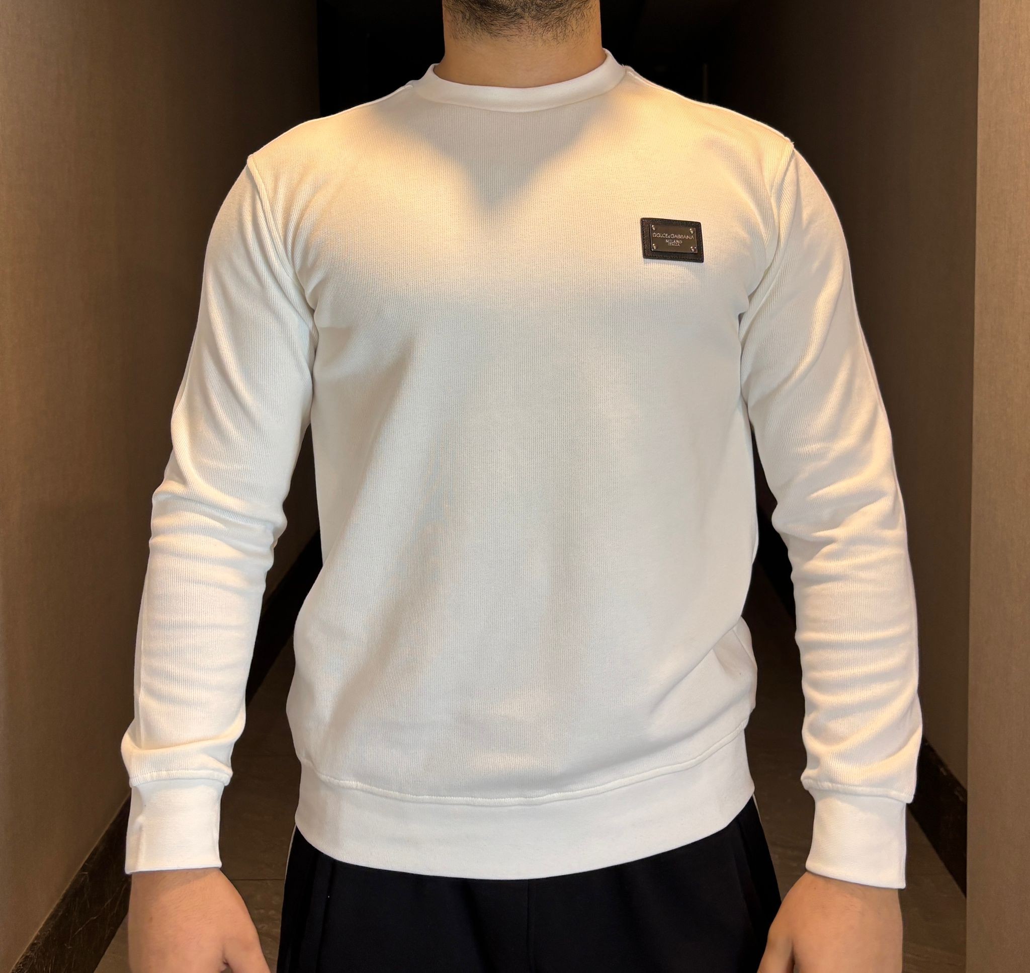 Dolce & Gabbana Arma Detaylı Erkek Sweatshirt