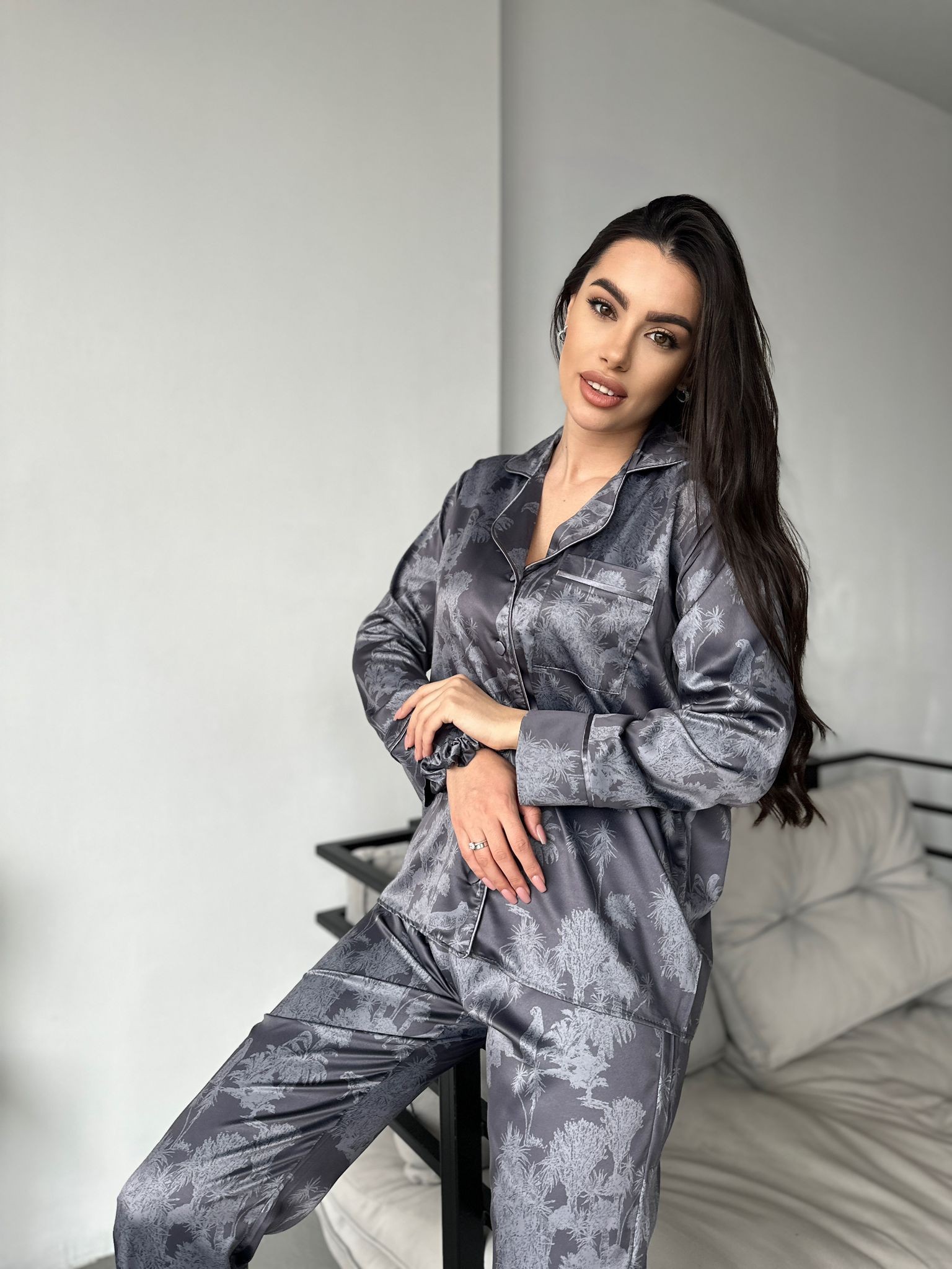 Berhani Safari Desenli Kadın Pijama