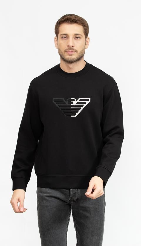 Armani Erkek Siyah Sweatshirt