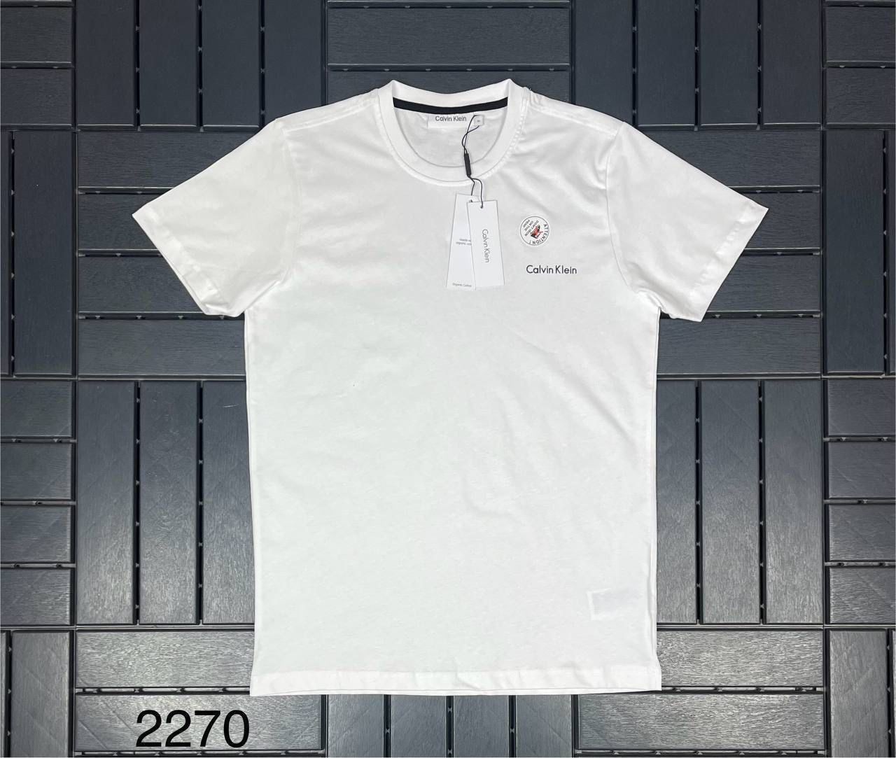 CALVIN KLEIN Baskı Detaylı Beyaz Erkek T-Shirt 2270