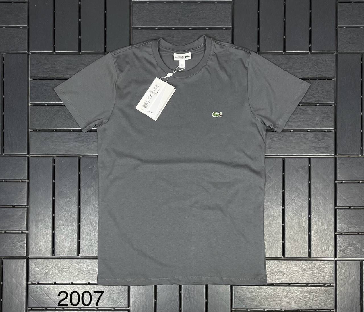 LACOSTE Logo Detaylı Füme Erkek T-Shirt 2007