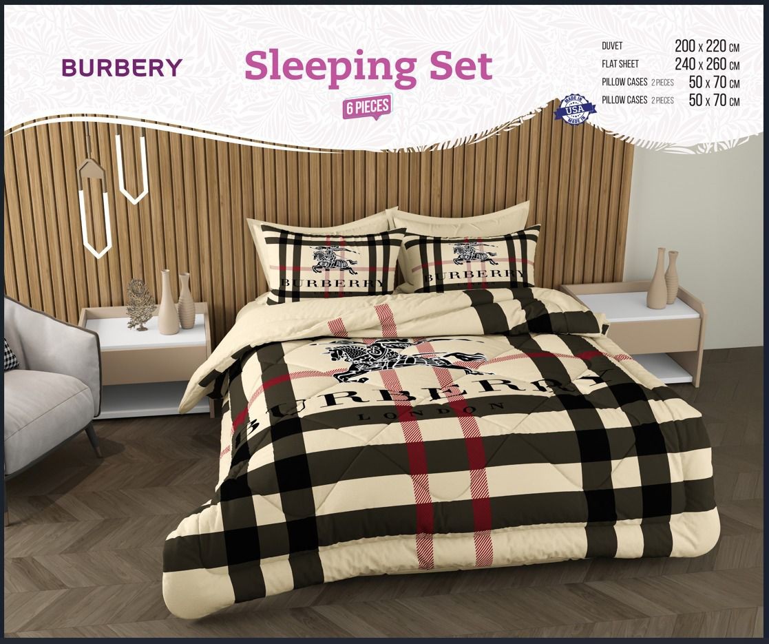 Burberry Çift Kişilik Uyku Seti 200x220