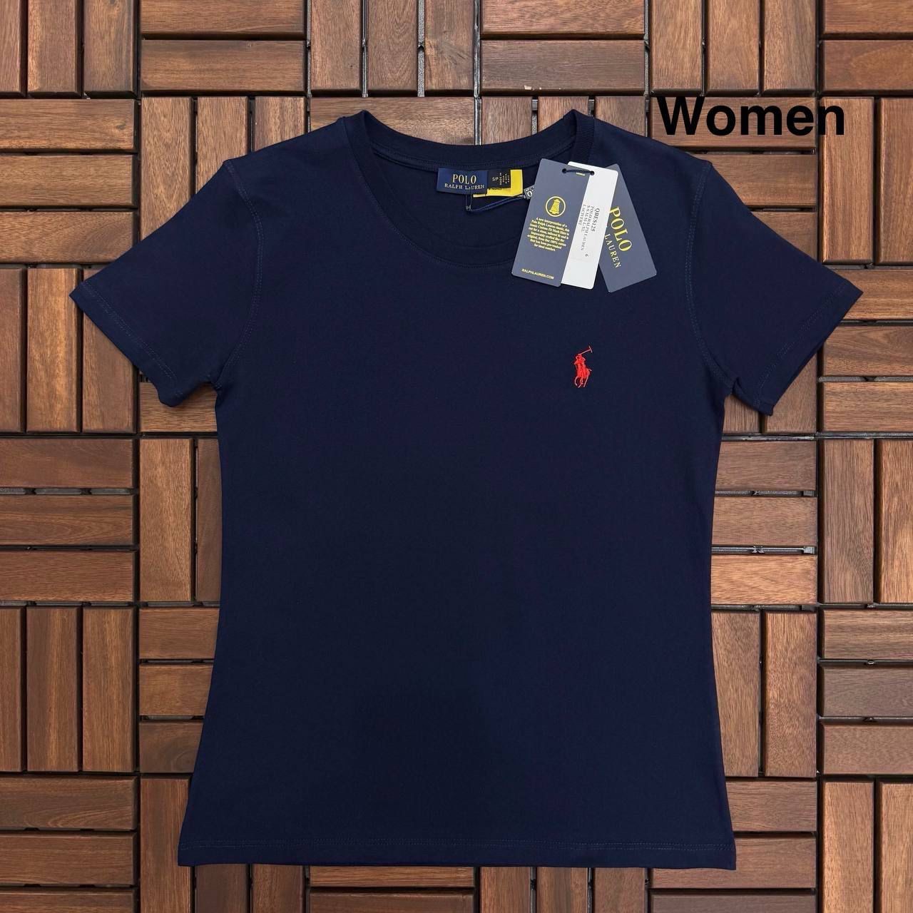 POLO Logo Detaylı Lacivert Kadın T-Shirt BES125
