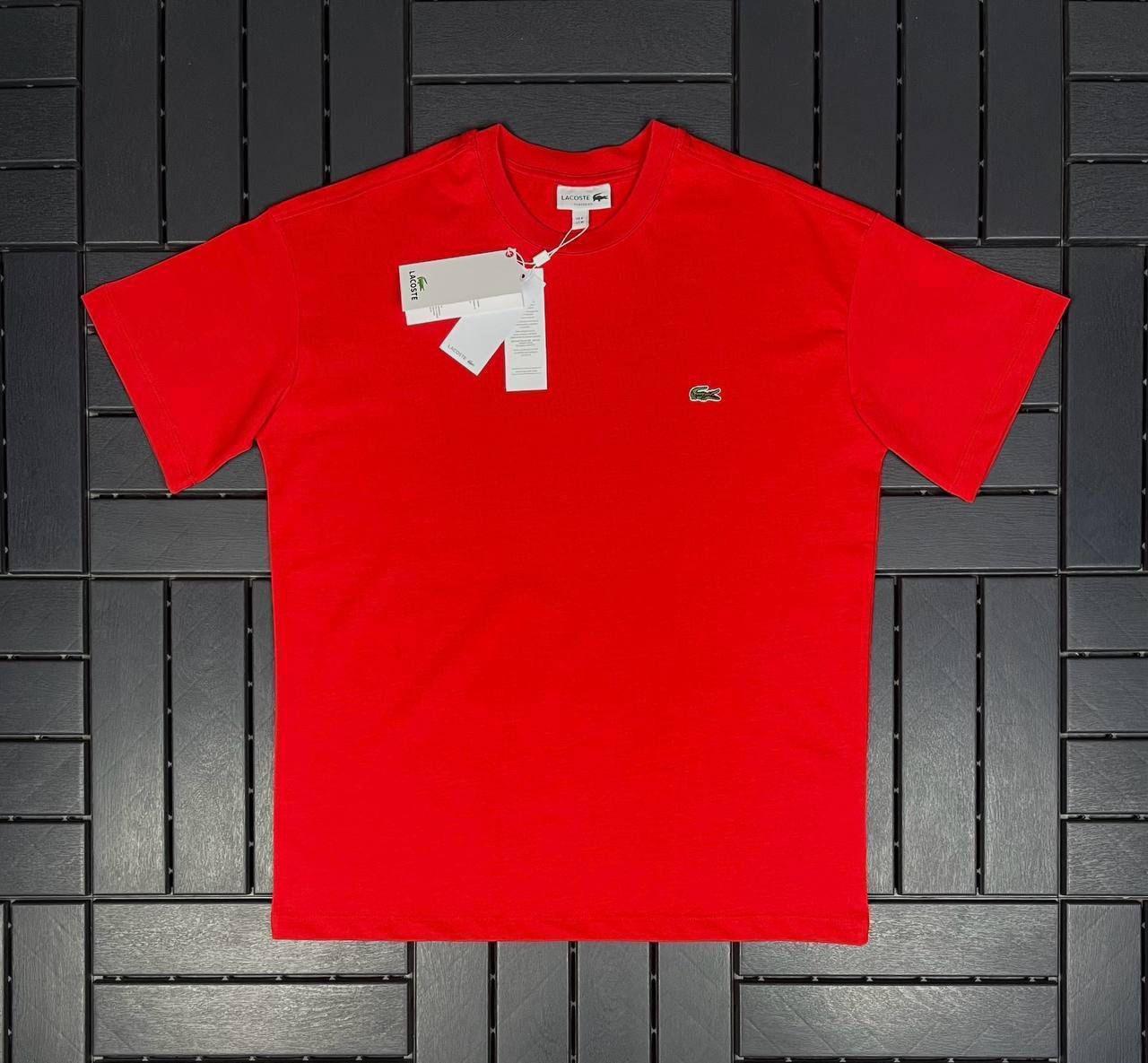 LACOSTE Logo Detaylı Kırmızı Erkek T-Shirt 2314