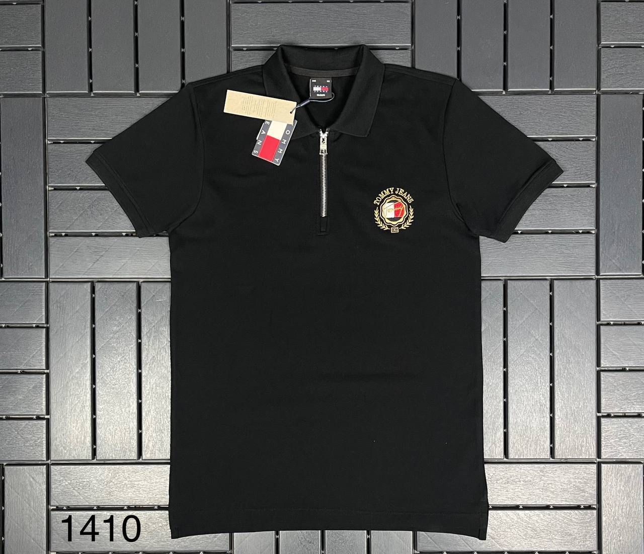 TOMMY JEANS Fermuar ve Nakış Detaylı Siyah Erkek T-Shirt 1410