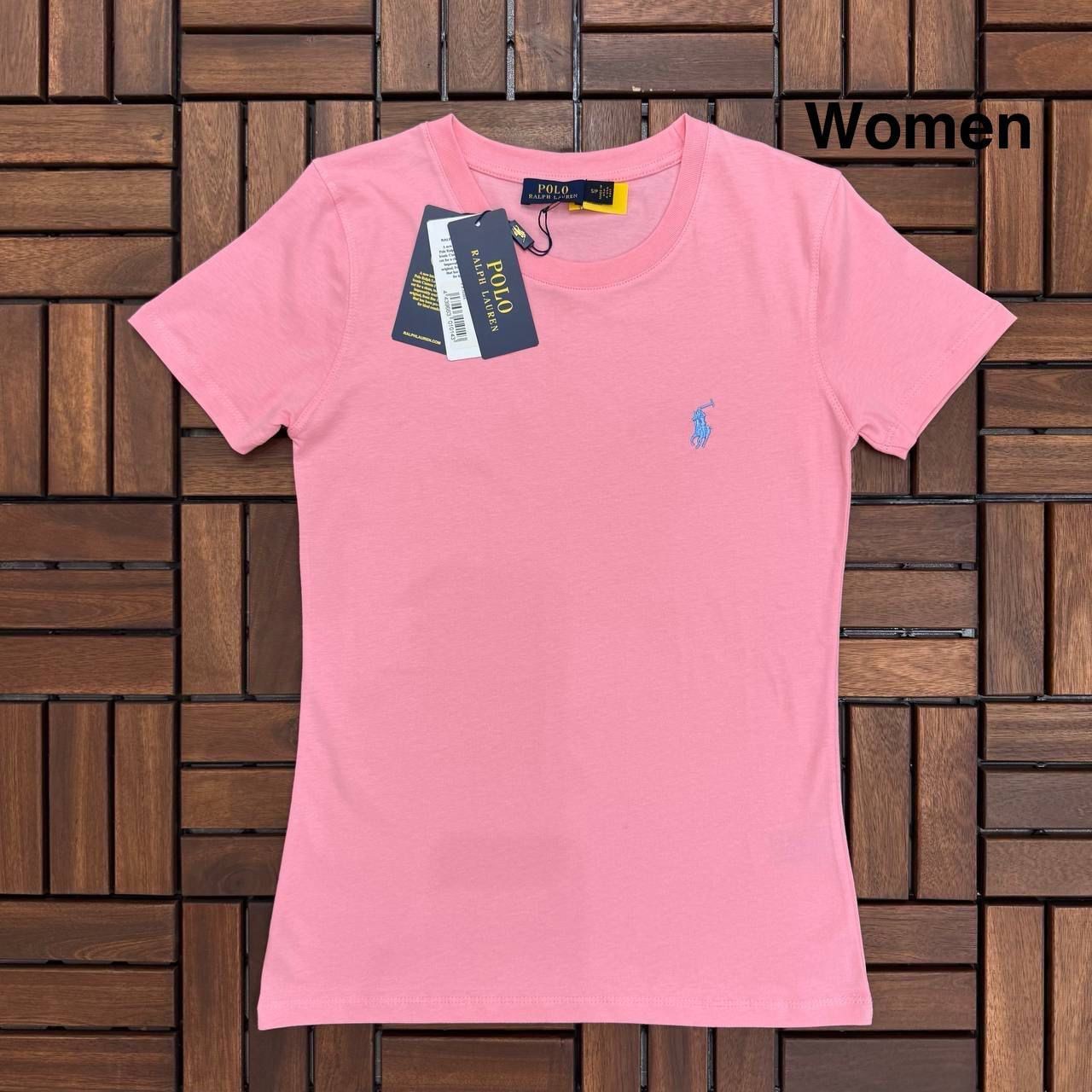 POLO Logo Detaylı Pembe Kadın T-Shirt BES125