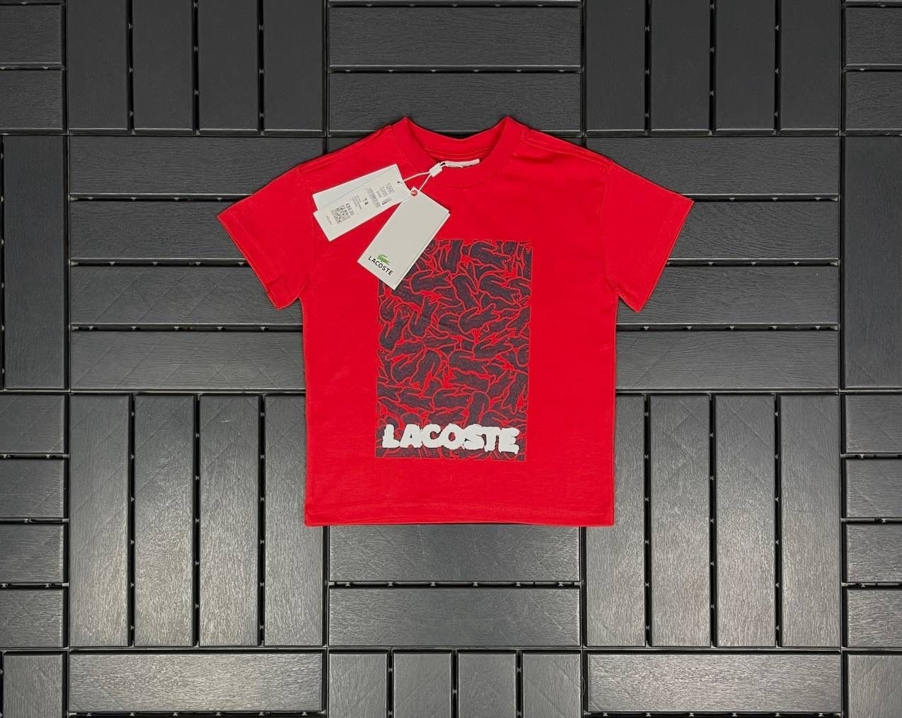 LACOSTE Baskı Detaylı Kırmızı Çocuk T-Shirt 81015