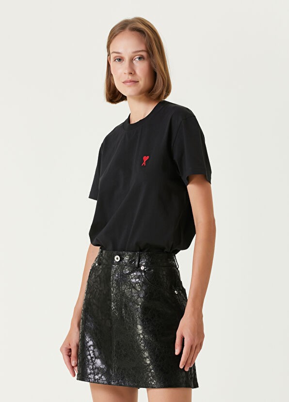 Ami Siyah Kadın T-shirt BES02