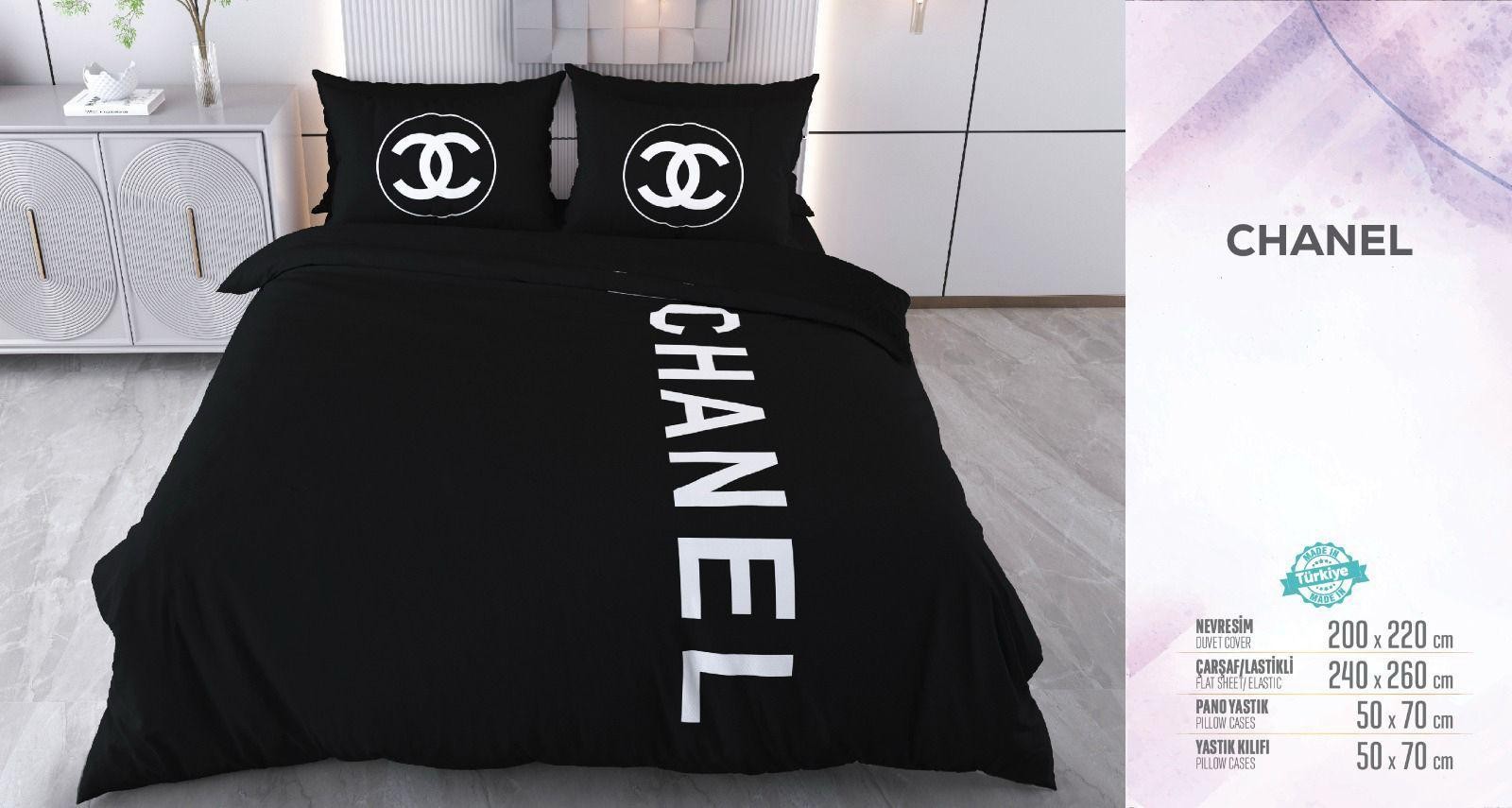 Chanel Çift Kişilik Nevresim Takımı 200x220