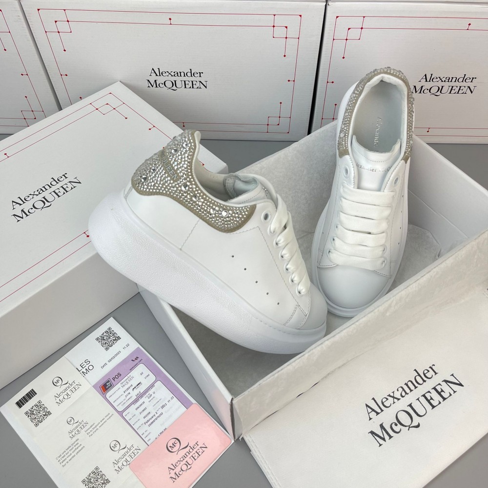 Alexander Mcqueen Taşlı Beyaz Kadın Ayakkabı