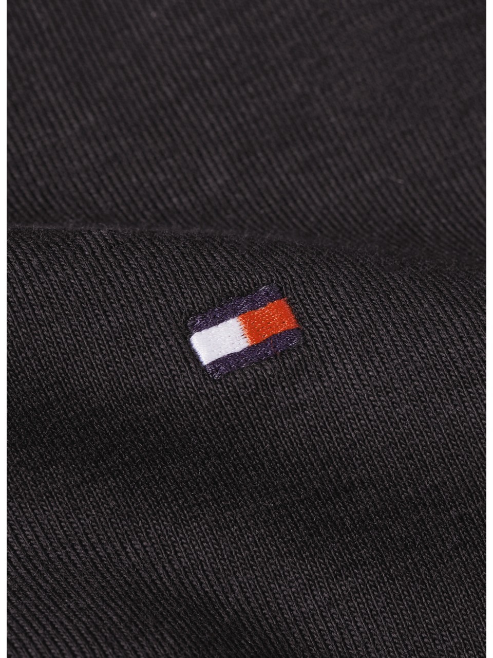 Tommy Siyah Düz Kadın T-shirt