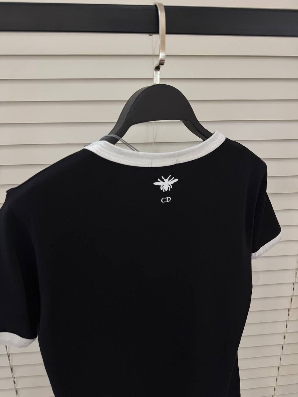 Dior Baskılı Kadın Siyah T-shirt