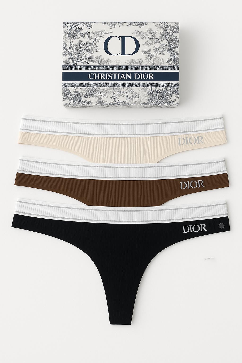 Christian Dior Kadın Üç Renkli Külot