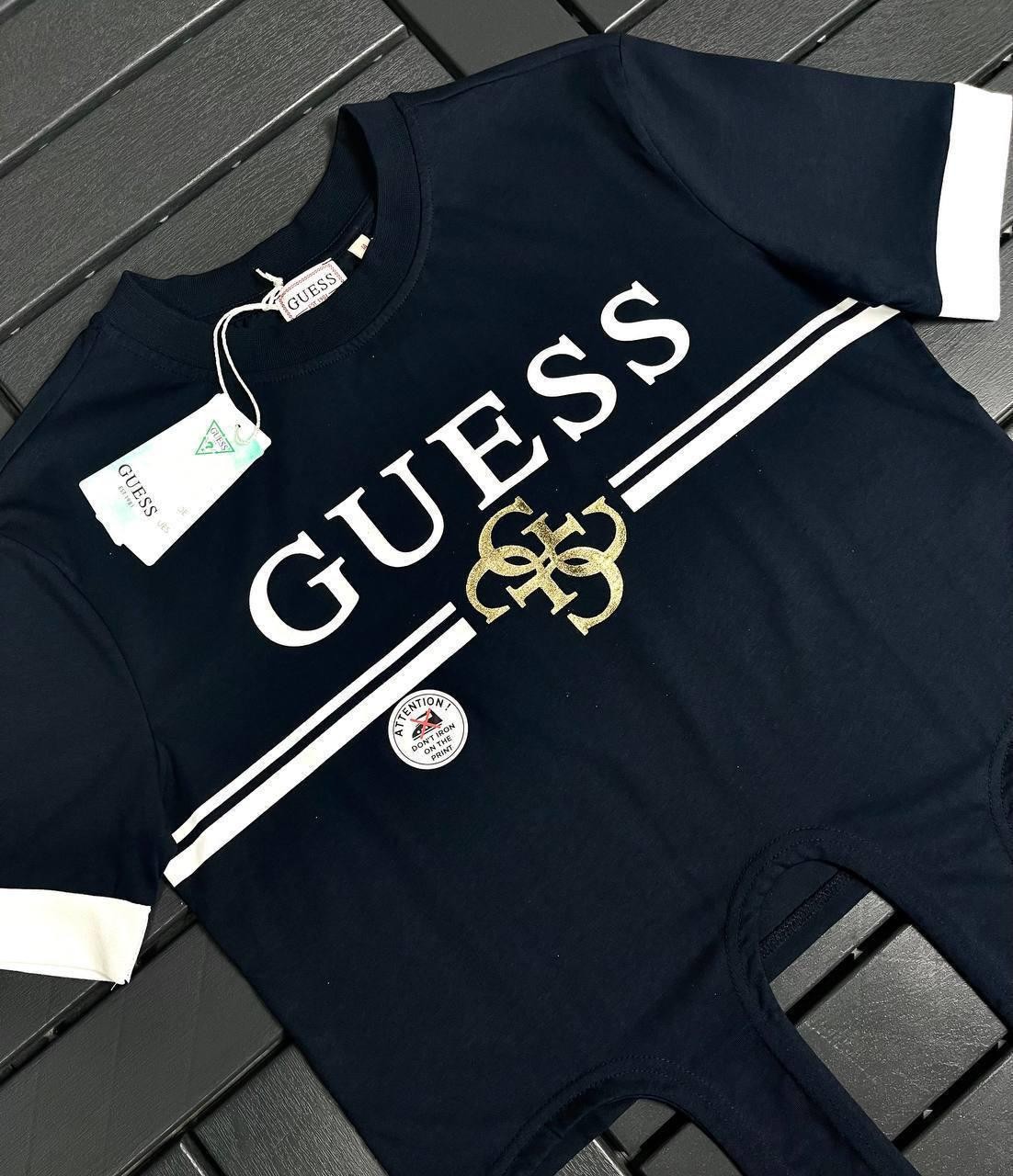 Guess Baskılı Lacivert Kadın T-shirt