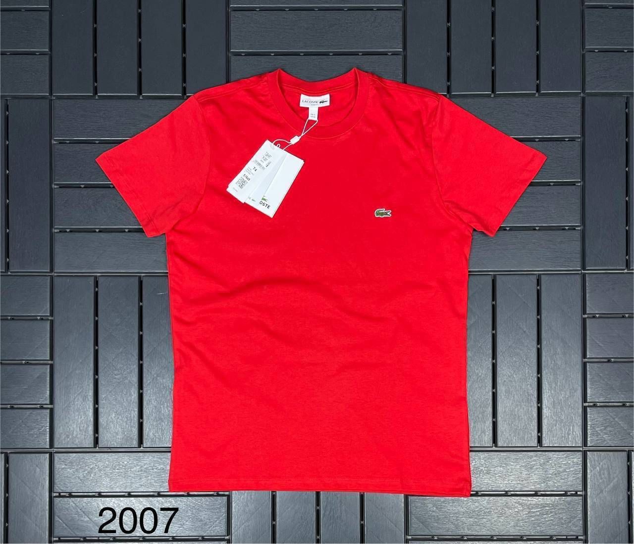 LACOSTE Bisiklet Yaka Kırmızı Erkek T-Shirt 2007