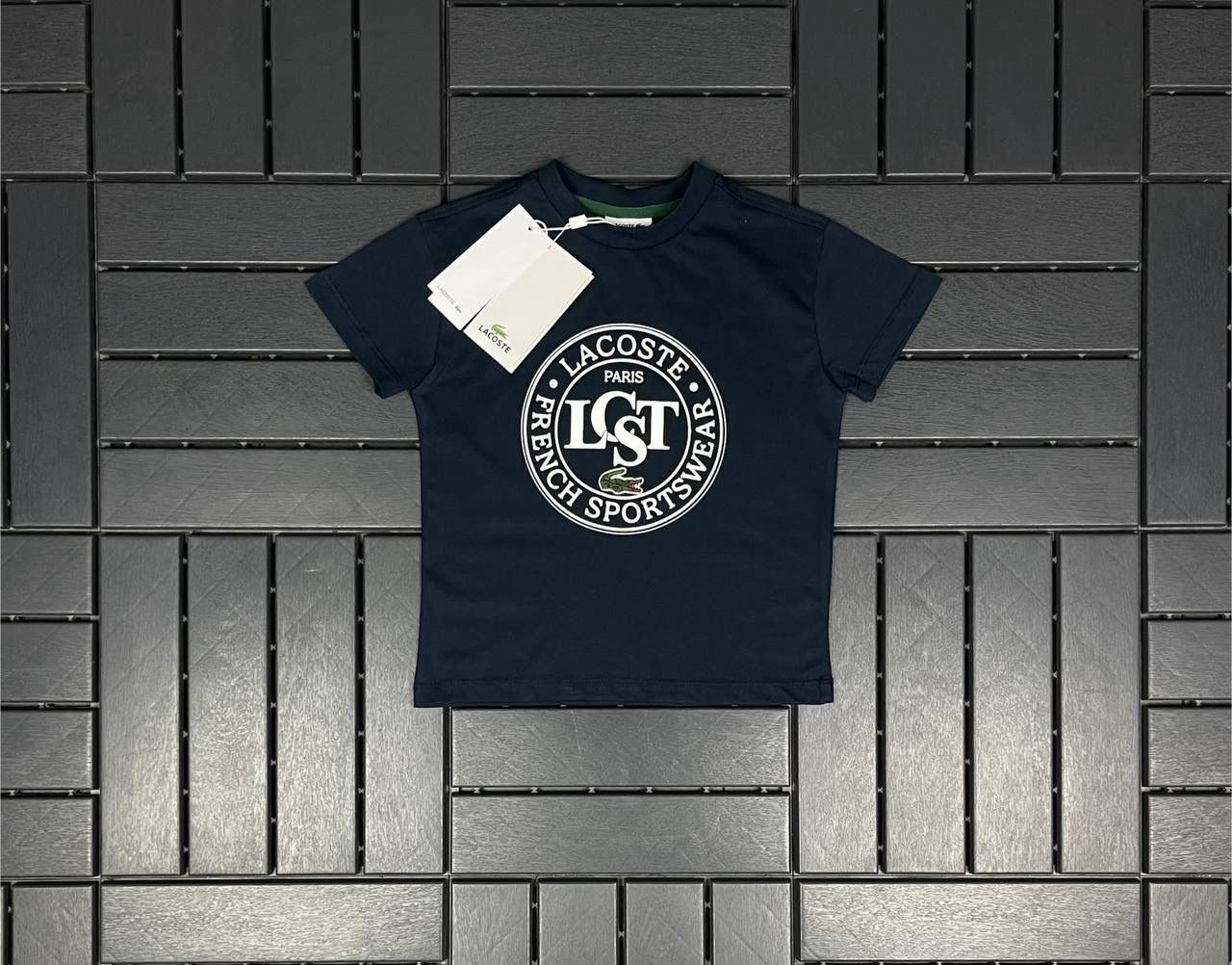 LACOSTE Baskı Detaylı Lacivert Çocuk T-Shirt 81016