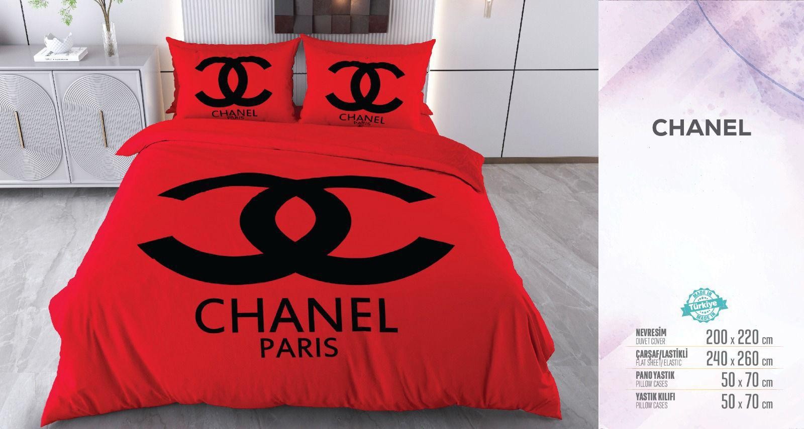 Chanel Çift Kişilik Nevresim Takımı 200x220