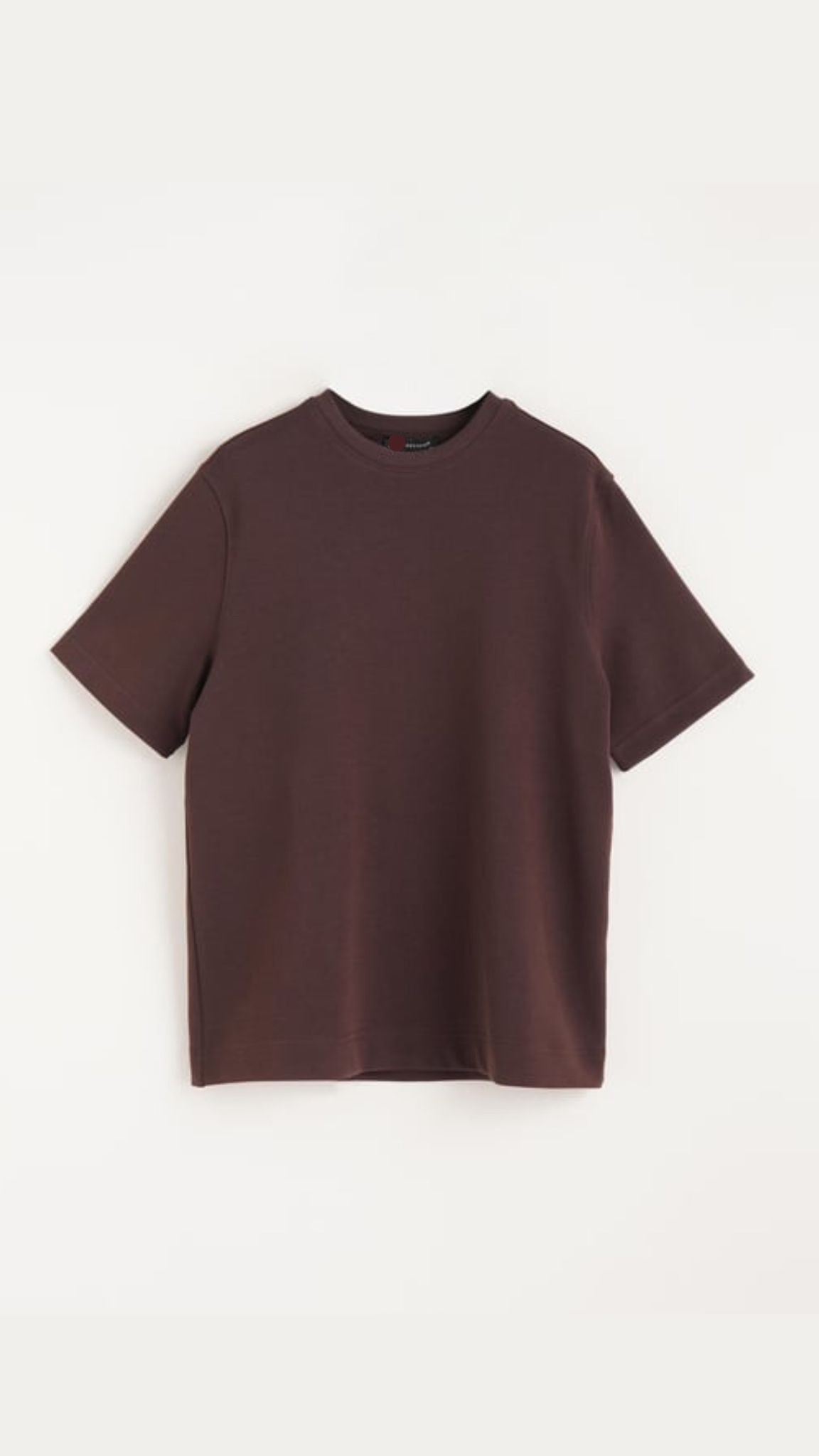 Massi Yuvarlak Yaka Kahve T-shirt