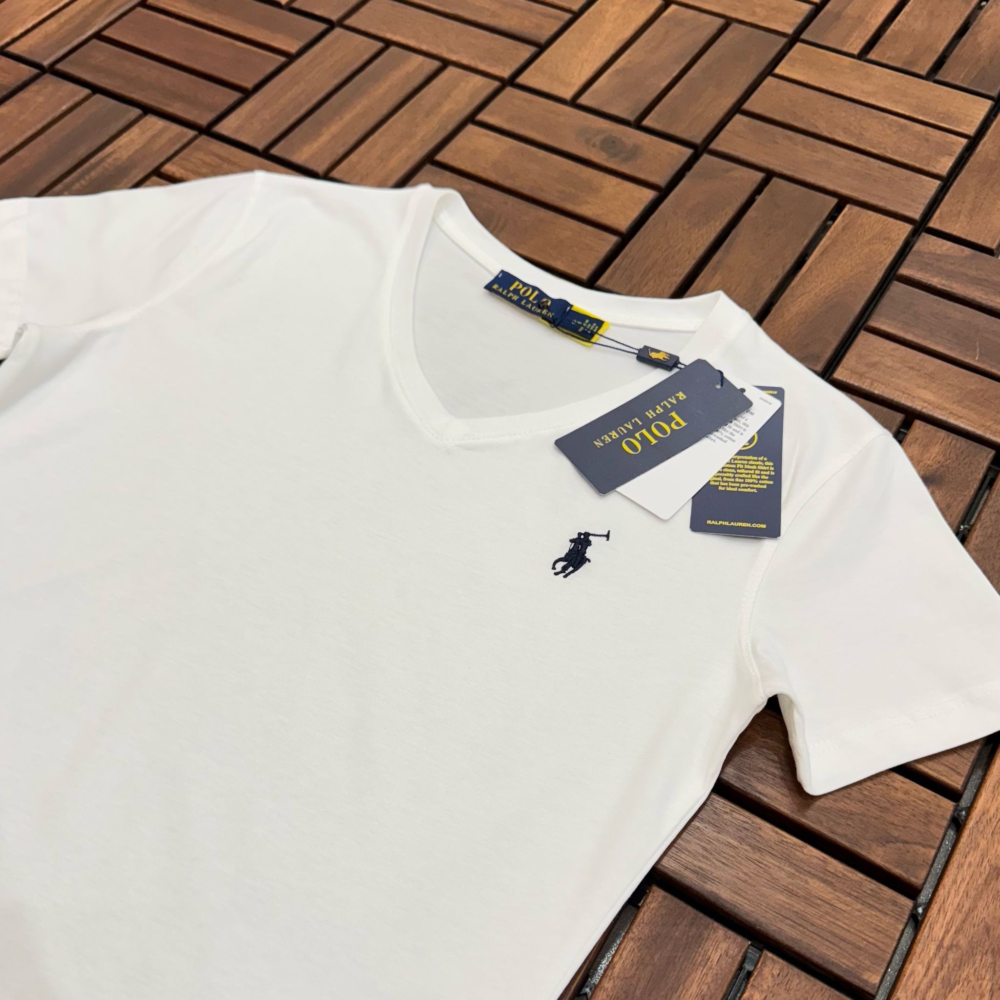 POLO Nakış Detaylı Beyaz Kadın T-Shirt BES167
