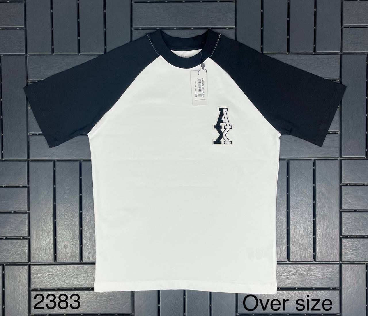 ARMANI EXCHANGE Nakış Detaylı Beyaz Erkek T-Shirt 2383