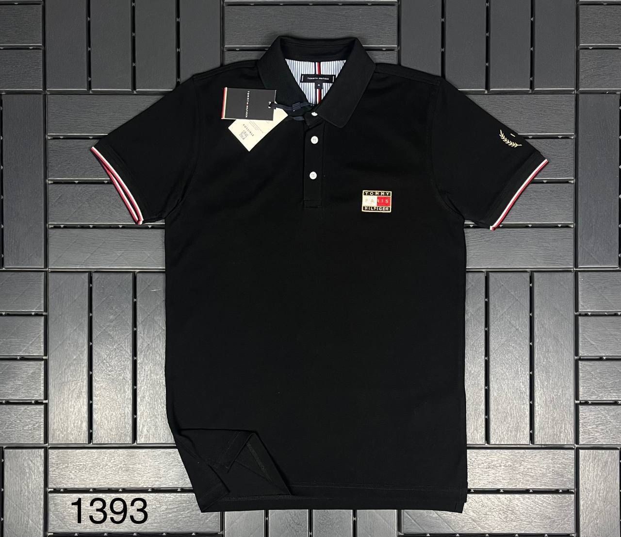 TOMMY HILFIGER Nakış Logo Detaylı Siyah Erkek T-Shirt 1393