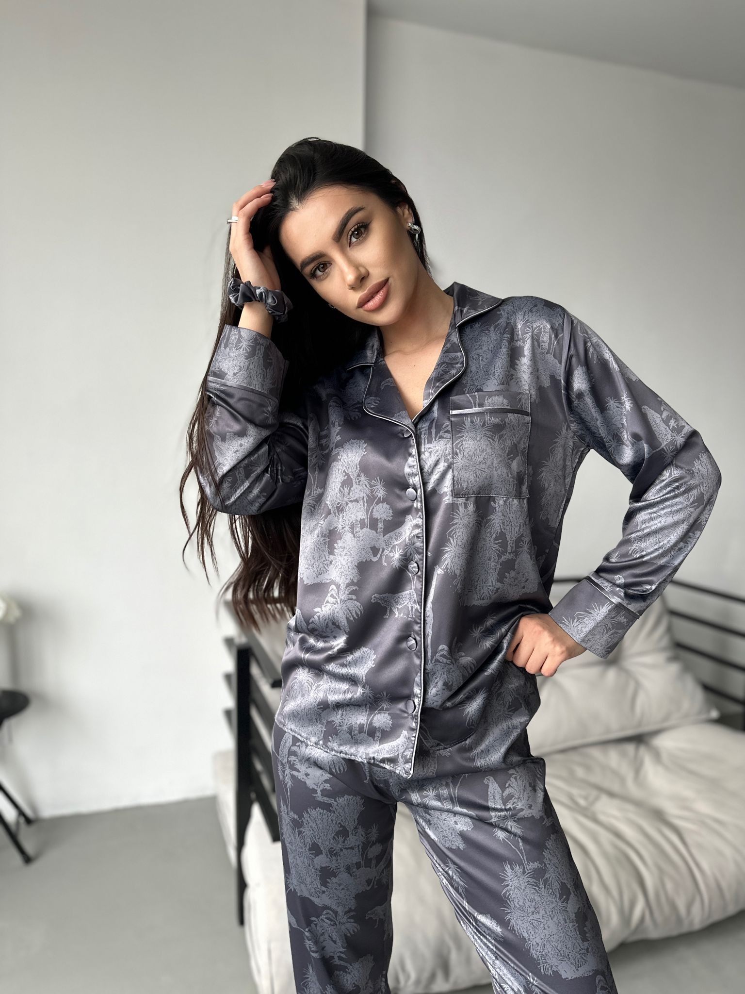 Berhani Safari Desenli Kadın Pijama