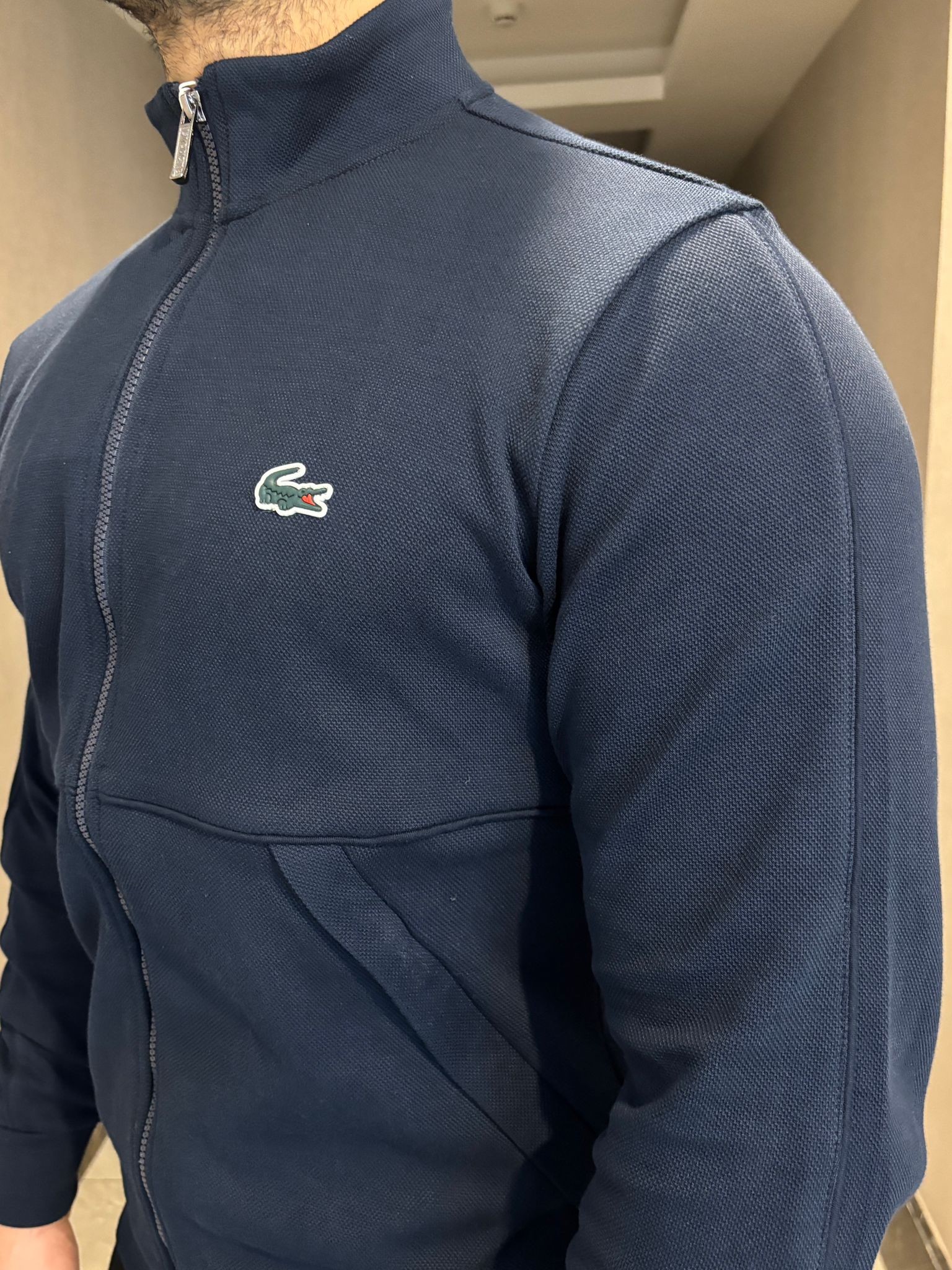 Lacoste Fermuar Detaylı Cepli Erkek Sweatshirt