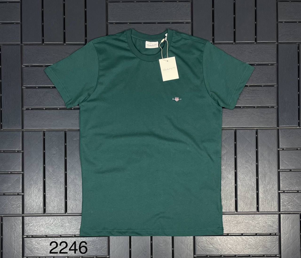 GANT Nakış Logo Detaylı Koyu Yeşil Erkek T-Shirt 2246