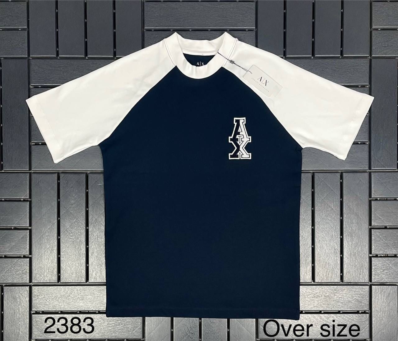 ARMANI EXCHANGE Nakış Detaylı Lacivert Erkek T-Shirt 2383