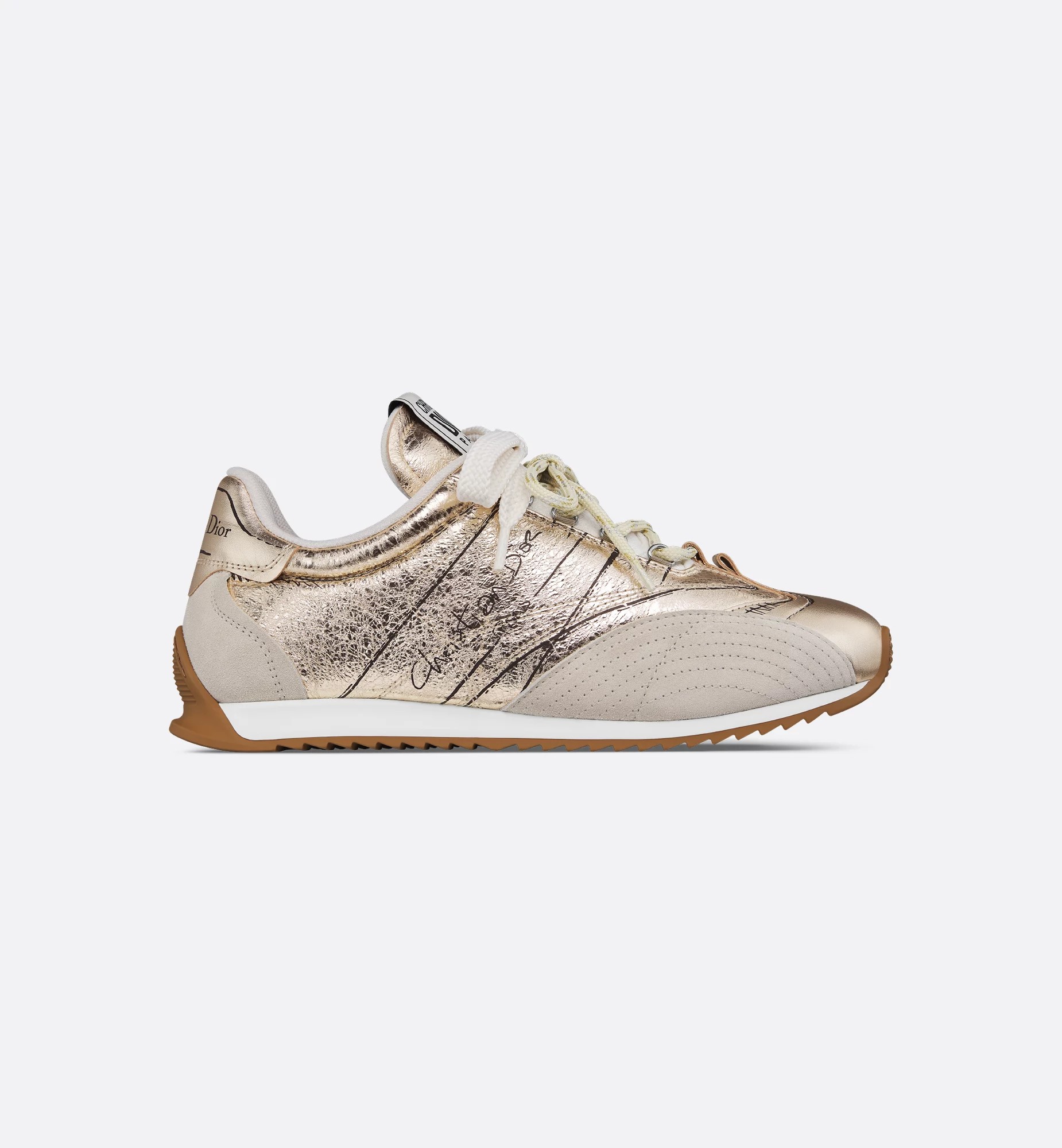 Dior D-Sketch Gold Sneaker Ayakkabı 911042