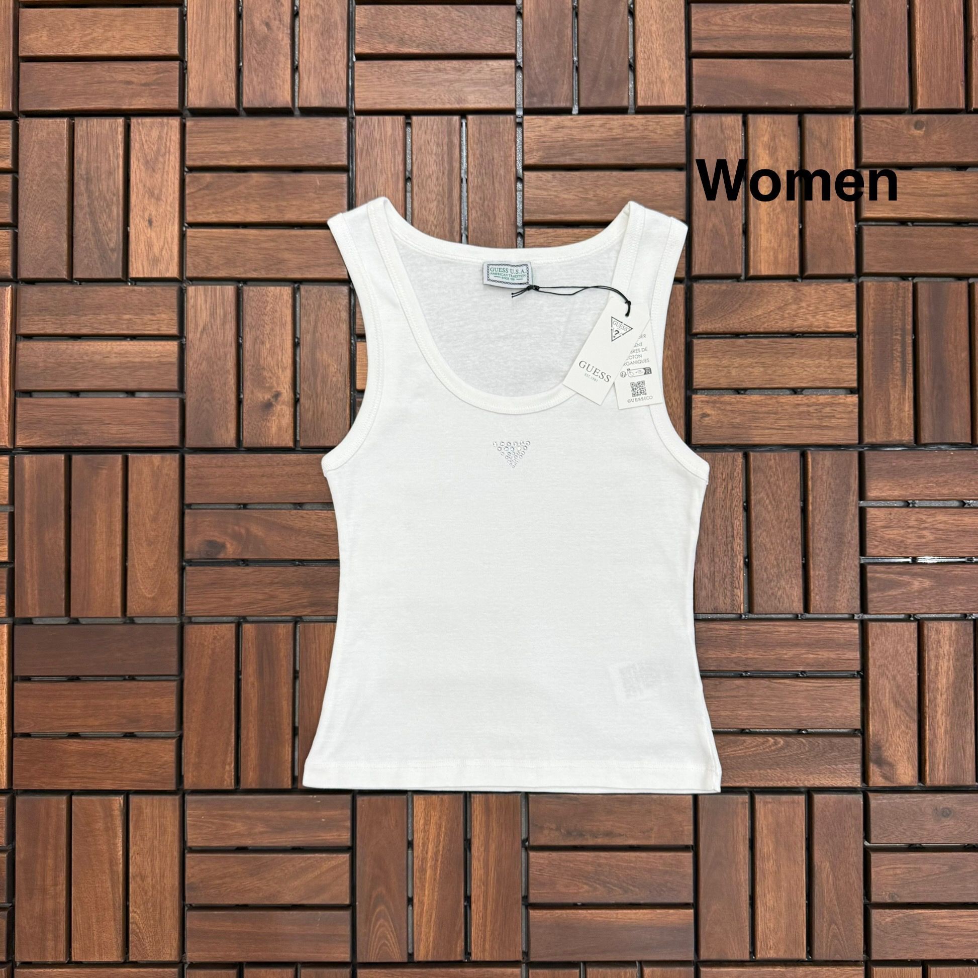 Guess Taş Detaylı Beyaz Kadın Atlet BES215