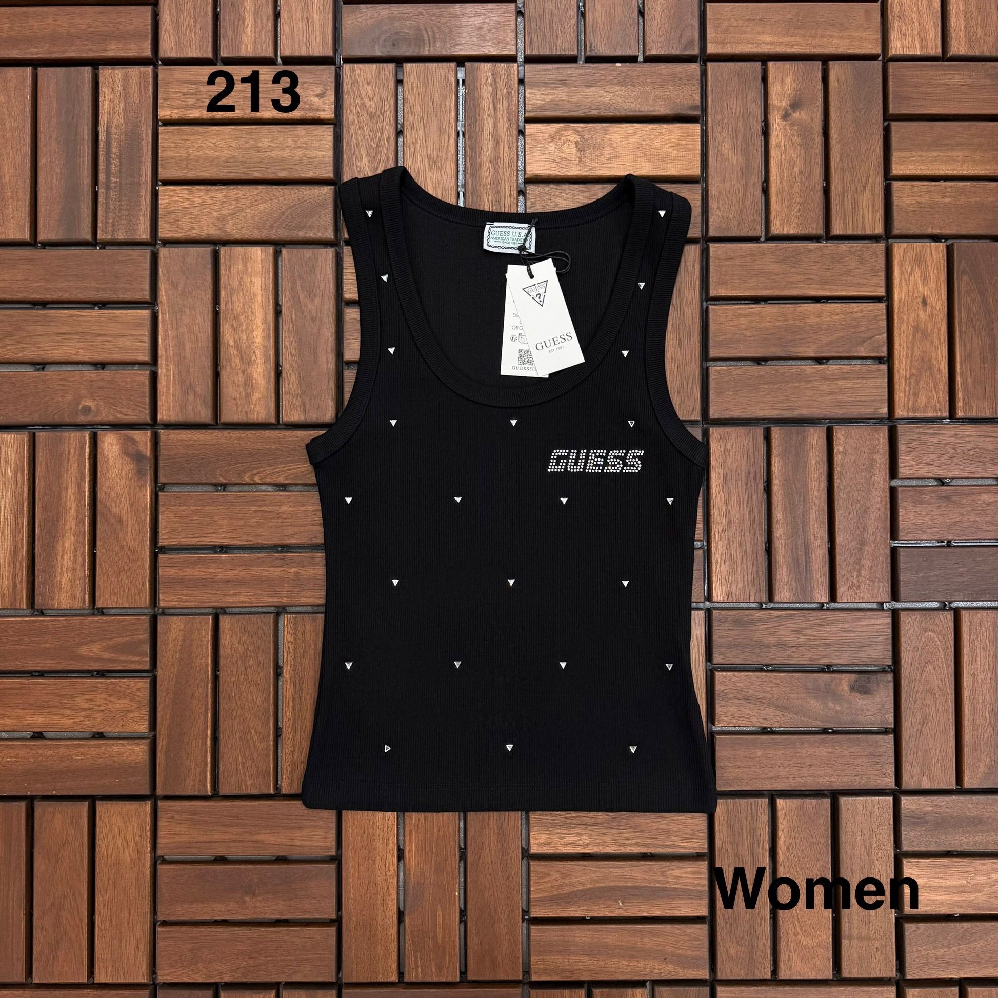 Guess Taşlı Siyah Kadın Atlet BES213