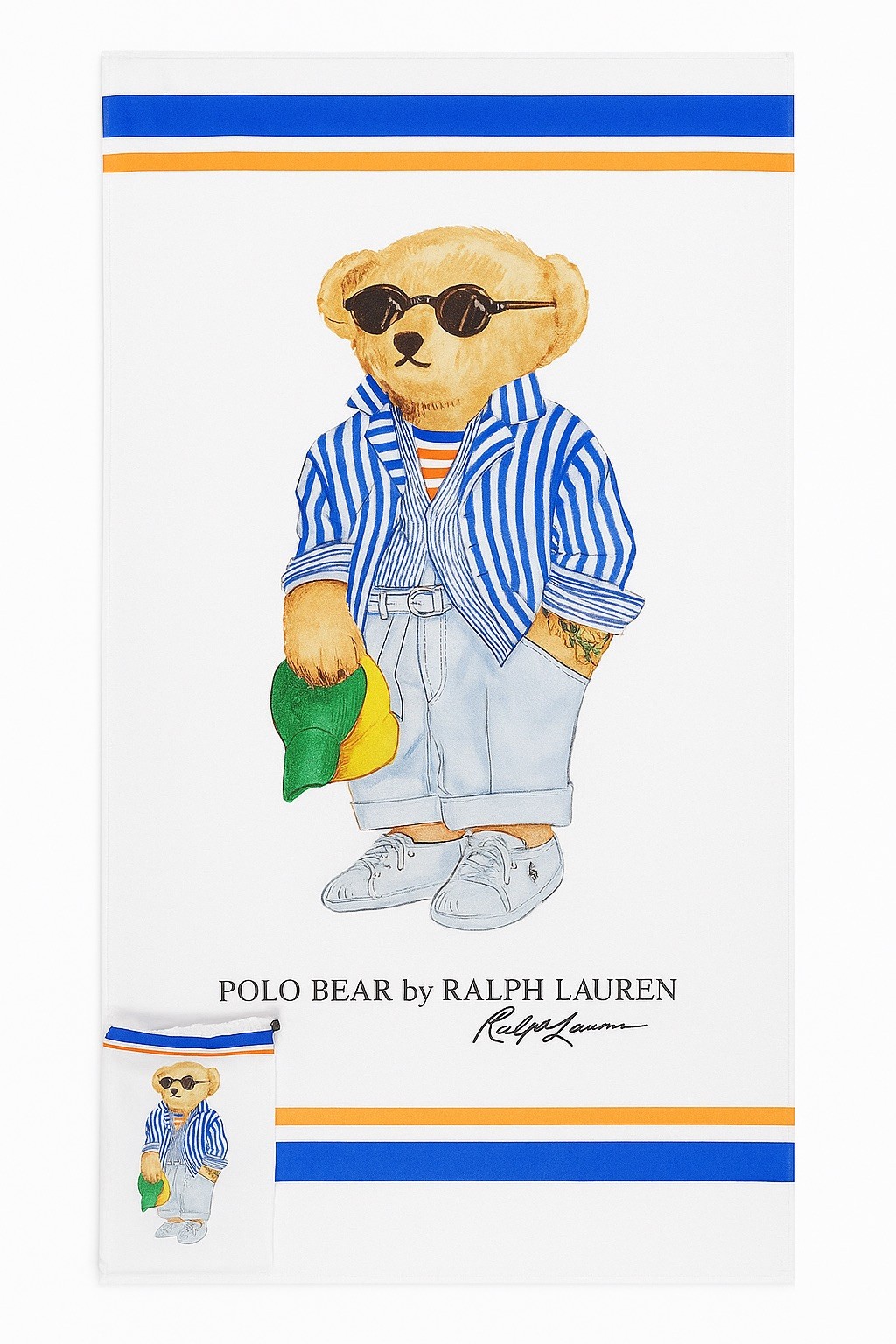 Polo Ralph Lauren Beyaz Büyük Boy Taşıma Çantalı Plaj Havlusu