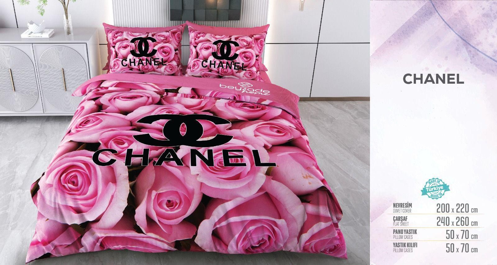 Chanel Çift Kişilik Nevresim Takımı 200x220