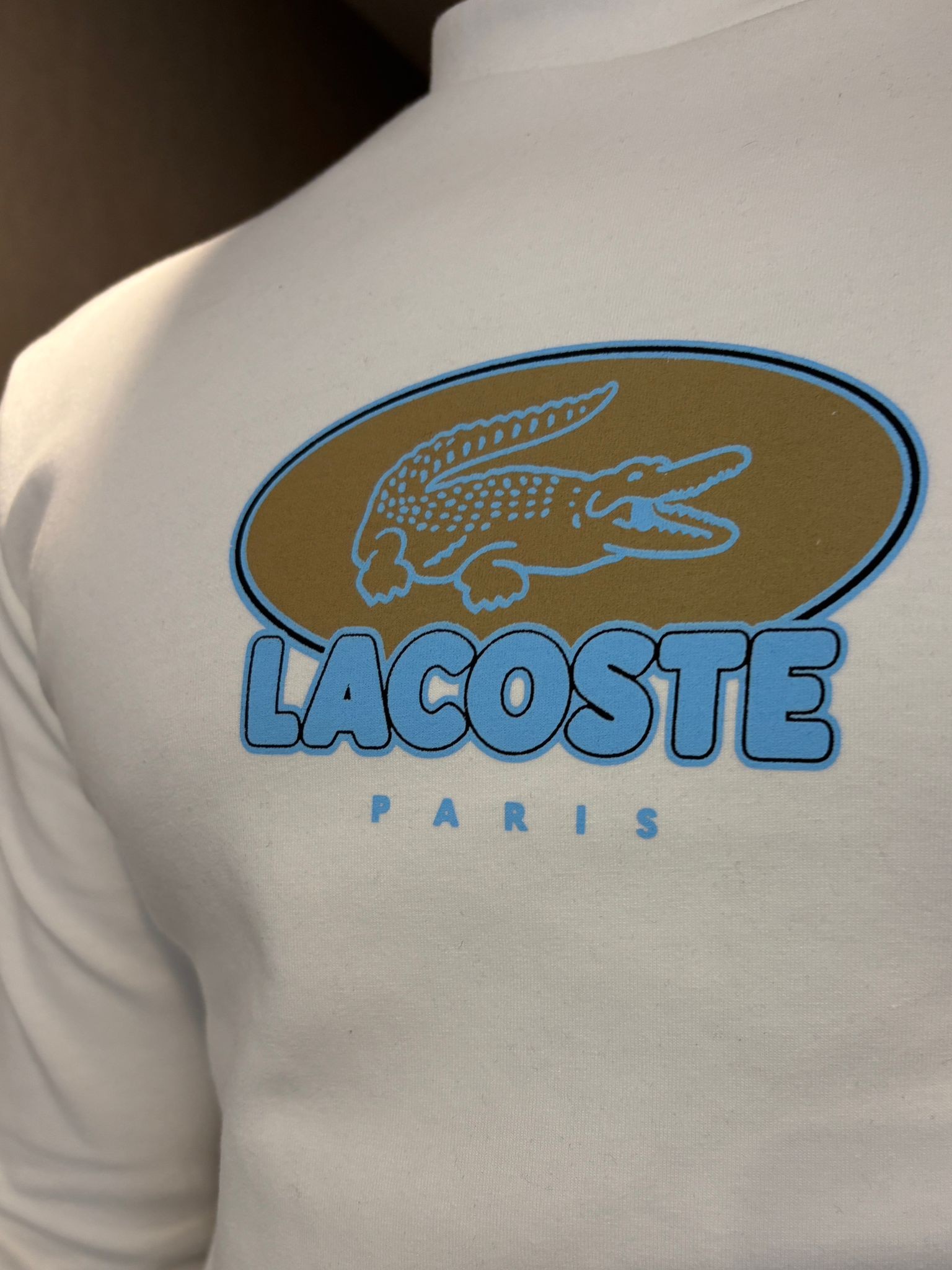 Lacoste Baskı Detaylı Pamuk Erkek Sweatshirt