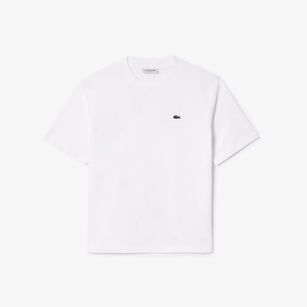 LACOSTE Logo Detaylı Beyaz Kadın T-Shirt BES03