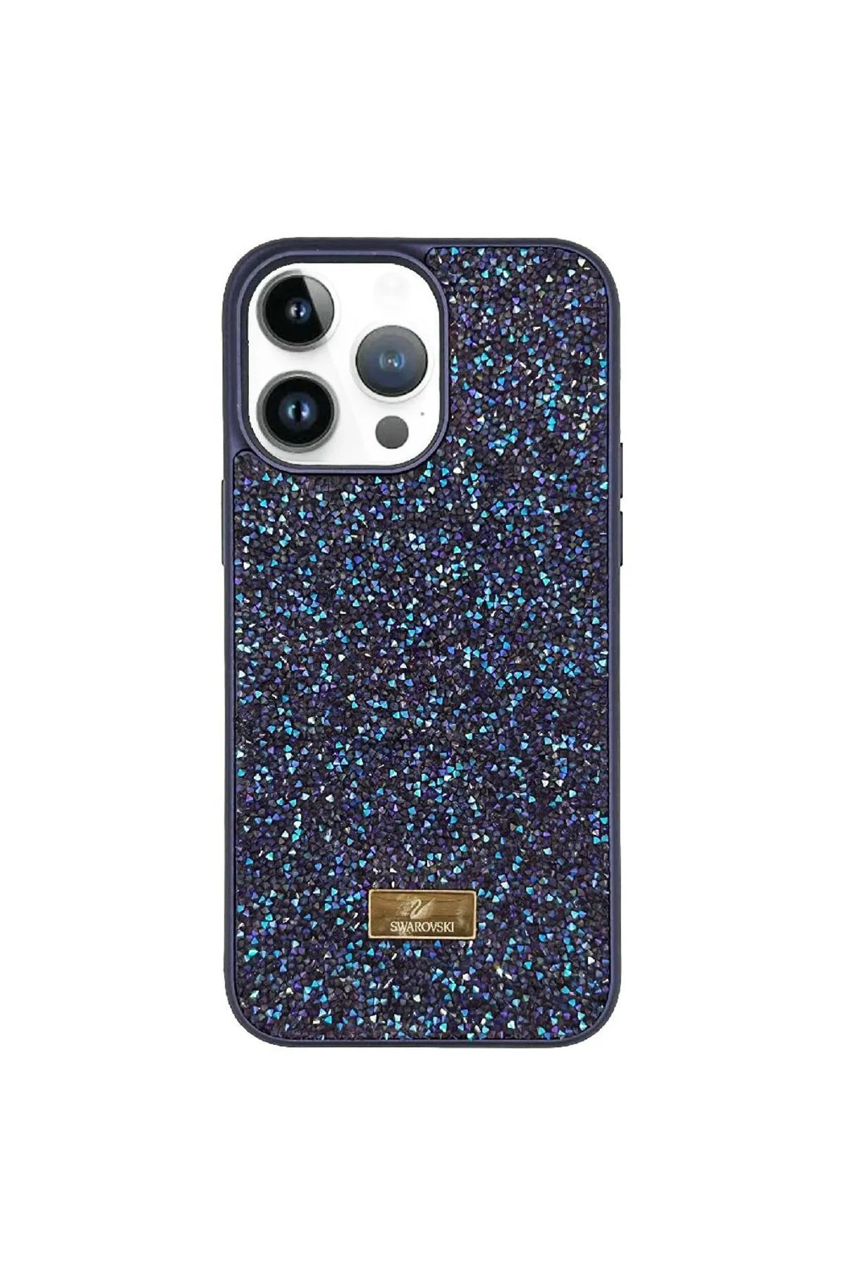 SWAROVSKI  Mavi Taş Detaylı Iphone Telefon Kılıf