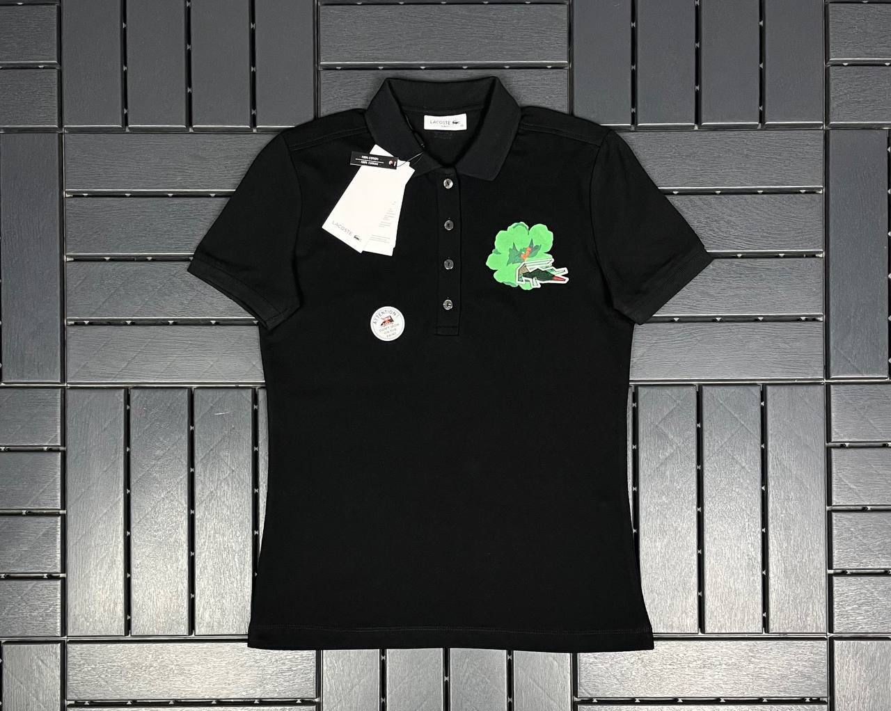 LACOSTE Polo Yaka Logo Detaylı Siyah T-Shirt 3037