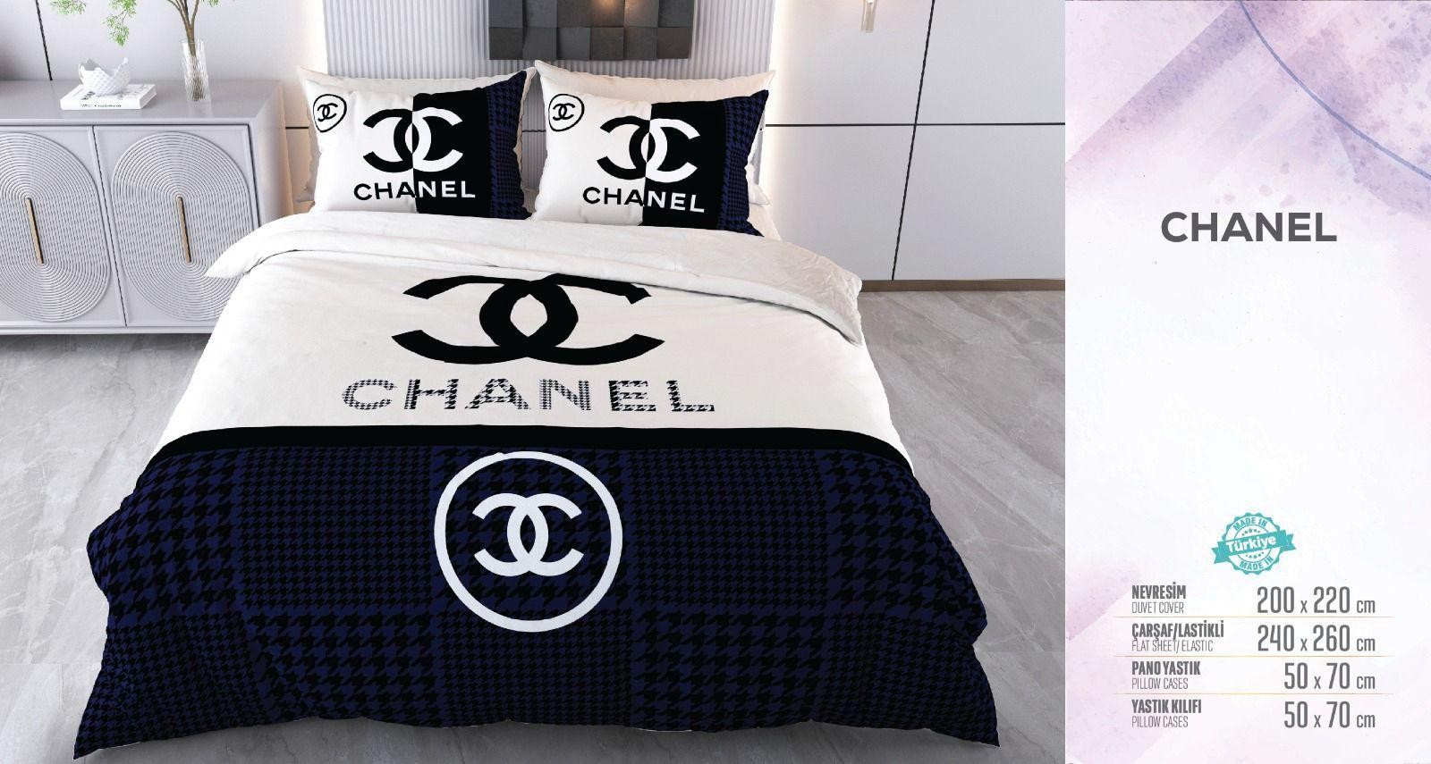 Chanel Çift Kişilik Nevresim Takımı 200x220