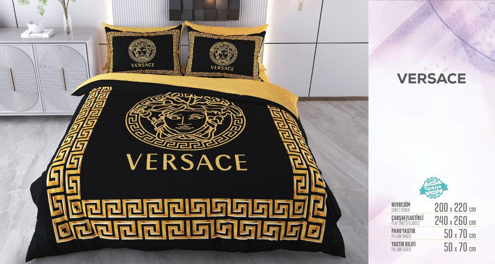 Versace Çift Kişilik Nevresim Takımı 200x220