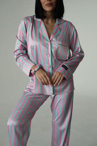 Berhani Mint Pembe Çizgili Kadın Pijama