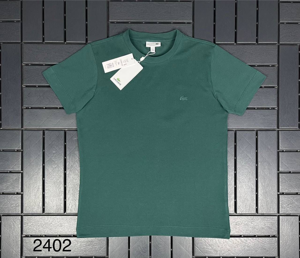 LACOSTE Pike Kumaş Koyu Yeşil Erkek T-Shirt 2402