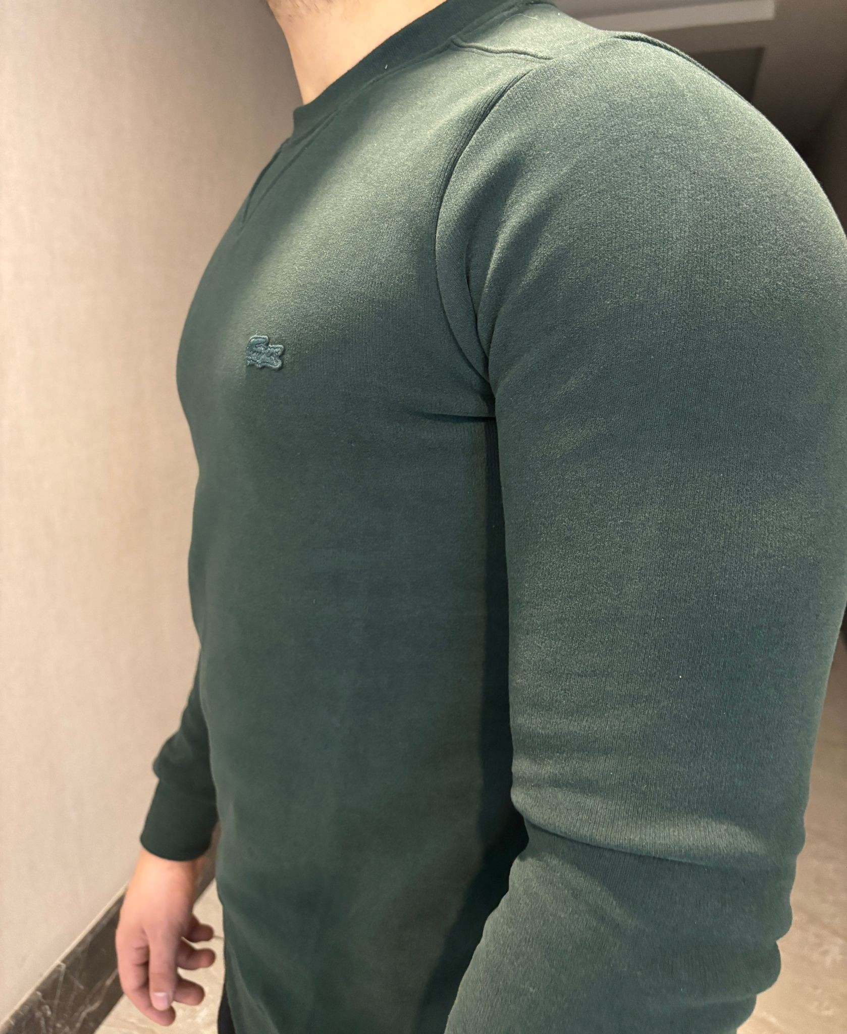 Lacoste Haki Sweatshirt Erkek