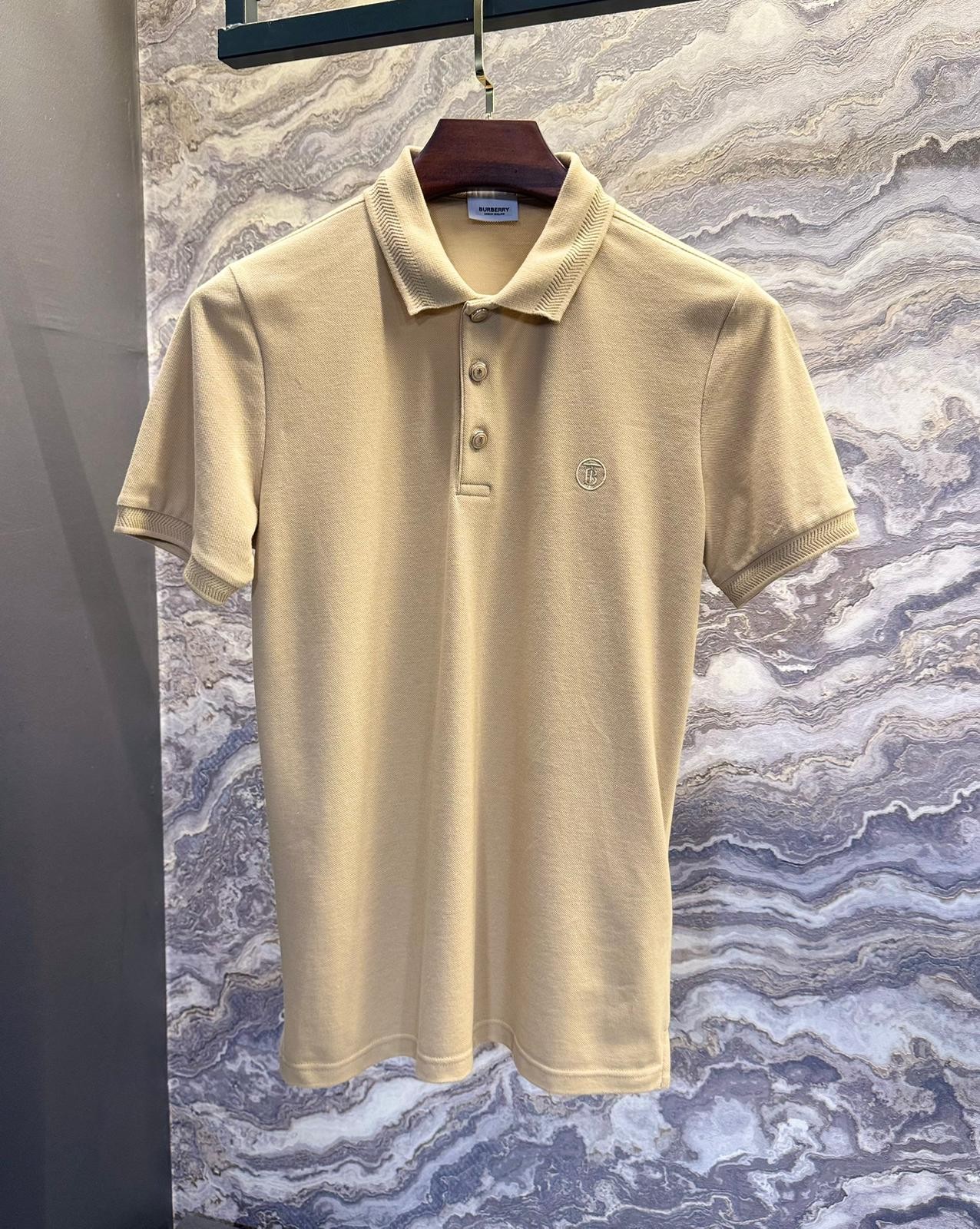 Burberry Polo Yaka Bej Erkek T-shirt
