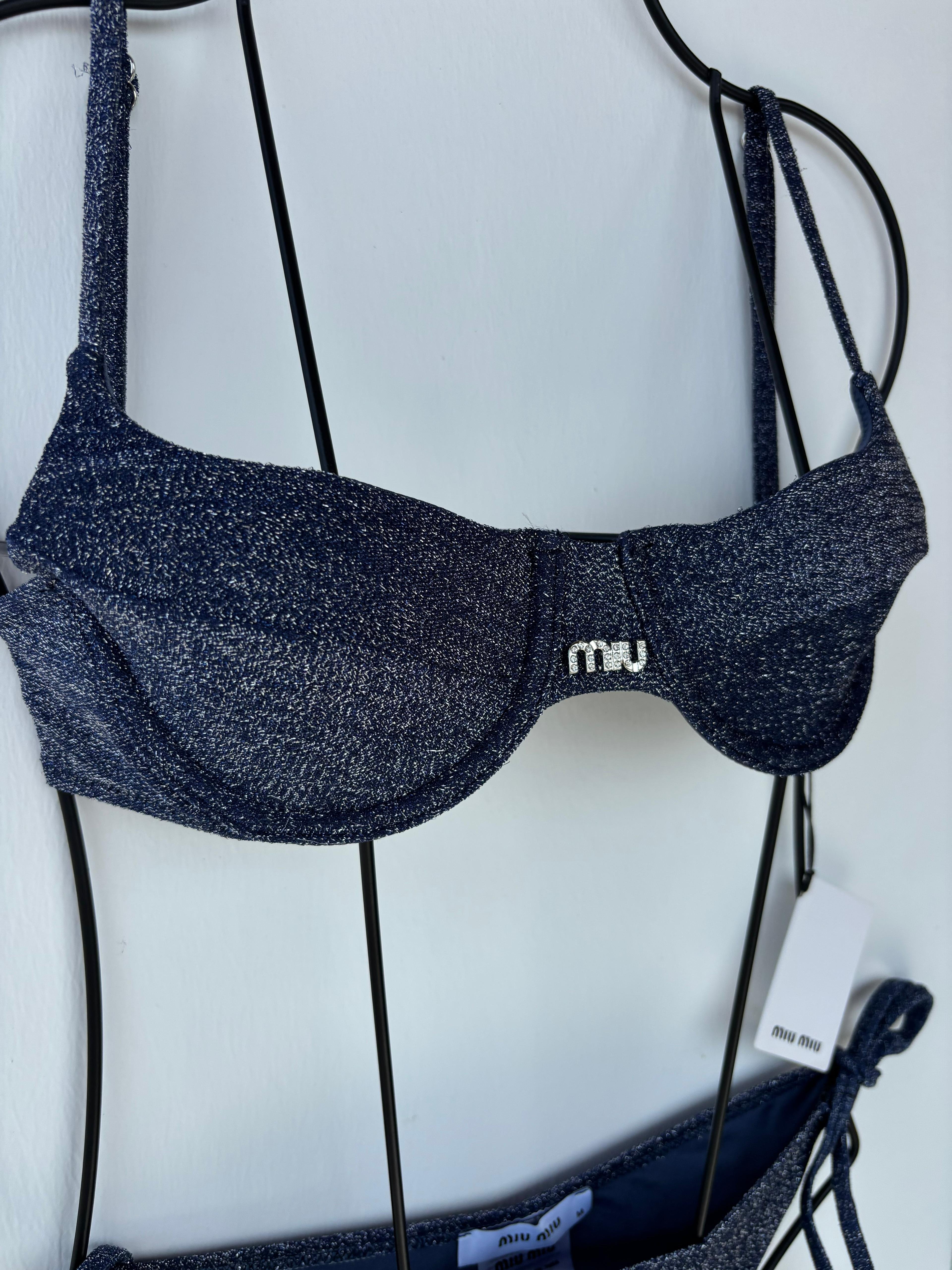 Miu Mu Simli Mor Kadın Bikini