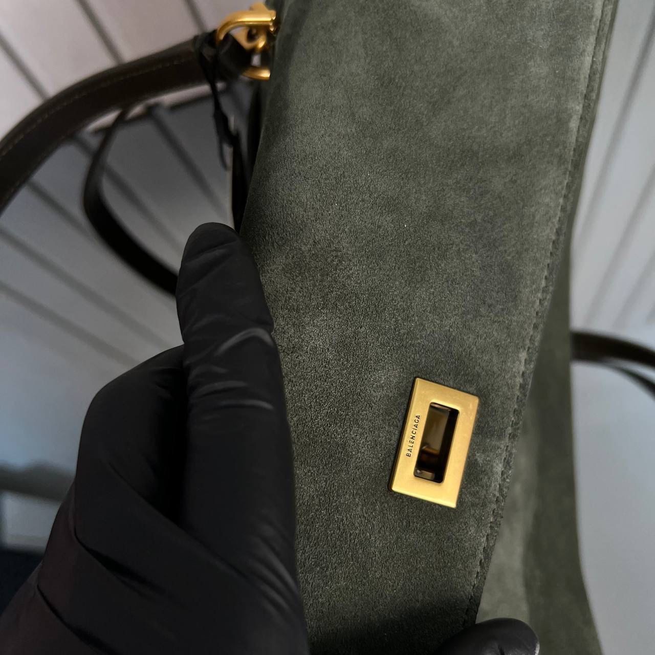 Balenciaga Rodeo Medium Suede Bag 