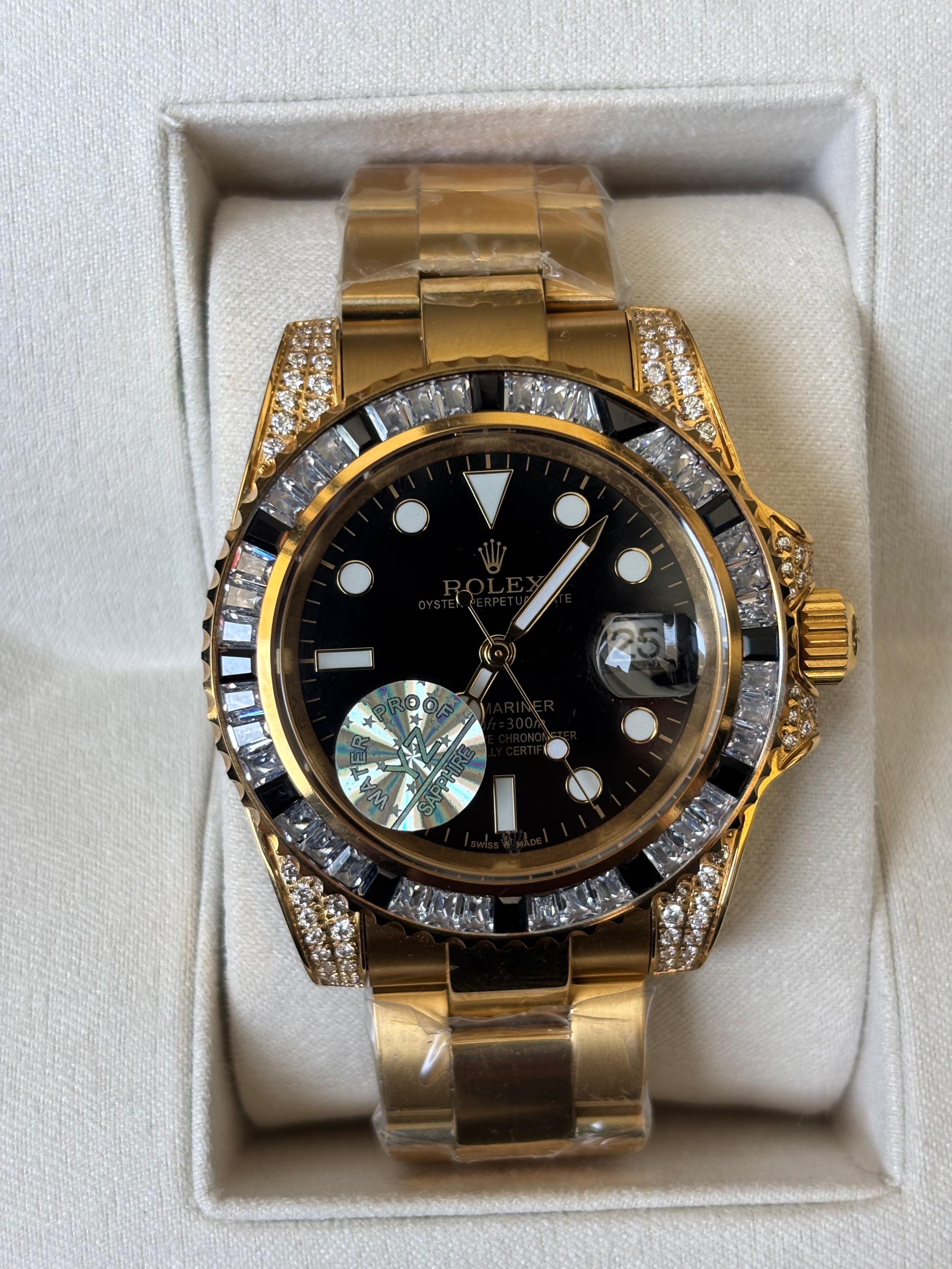 Rolex Oyster Perpetual Kadın Taşlı Gold Saat